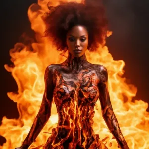 Burning body of a beautiful lady - 2.webp
