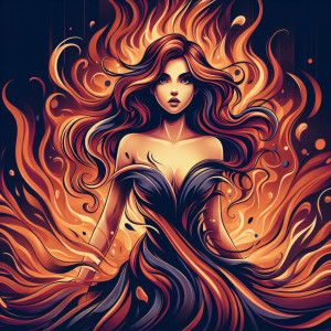 Beautiful lady inside burning furnace - 4.jpg