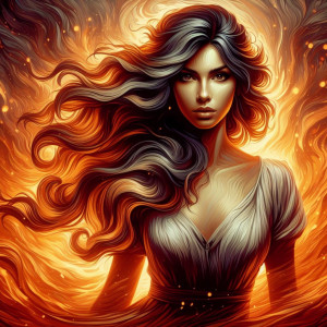 Beautiful lady inside burning furnace - 1.jpg