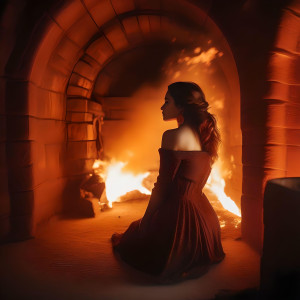 Beautiful lady inside a burning furnace - 3.jpg