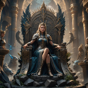 Princess of Valhalla on her throne.jpg