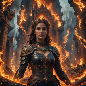 A beautiful lady inside a giant fire.jpg