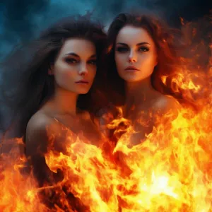 3. Two beautiful ladies in flames.webp