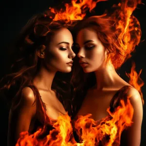 1. Two beautiful ladies in flames.webp