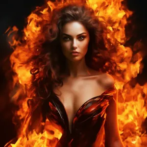 5. A beautiful woman in flames.webp