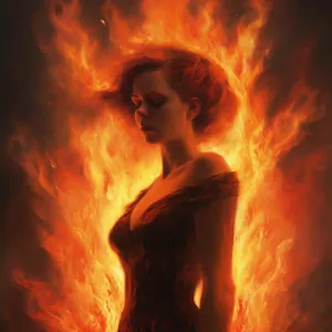 90. A lady in flames.webp
