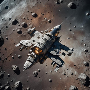 Anti-gravity spaceship over the surface of the Moon.jpg