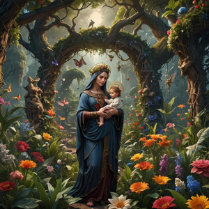 Holy motherhood in a Garden of Eden.jpg