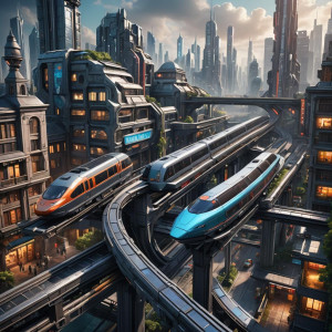 Monorail railway in a futuristic city.jpg