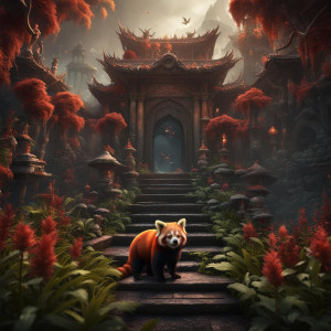 Demonic red panda in Garden of Hell.jpg
