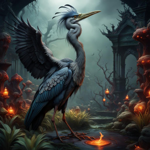 Demonic heron bird in the Garden of Hell - ССL.jpg
