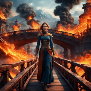 Beautiful woman on a burning bridge - XCL.jpg