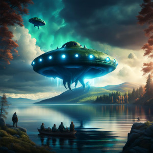 Giant UFO over Loch Ness monster - DPO.jpg