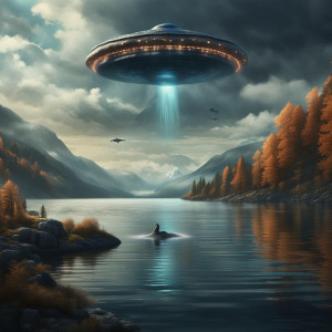 Giant UFO over Loch Ness monster.jpg