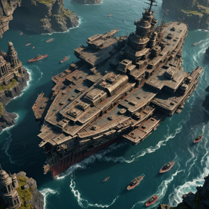 Giant sunken battleship rests at the bottom of Devil's sea.jpg