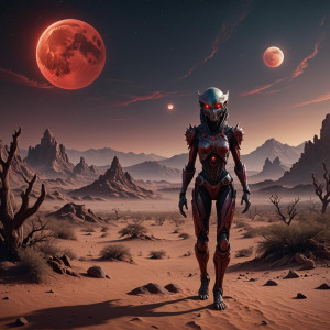 Beautiful female alien in the desert under full round blood-red moon.jpg