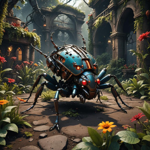 Giant robotic bug in the Garden of Hell.jpg