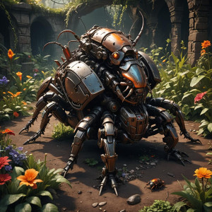 Giant robotic roach in the Garden of Hell.jpg