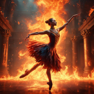 Beautiful ballerina dances inside a roaring flame.jpg