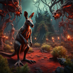Demonic kangaroo in Garden of Hell.jpg