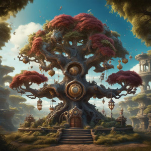 Mechanical tree of Wisdom in the Garden of Eden.jpg
