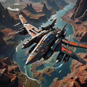 Demoniс recon spaceship on Earth orbit.jpg