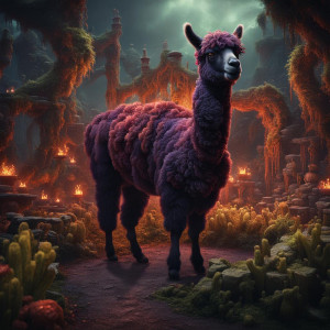 Demonic alpaca in the Garden of Hell - ХL.jpg