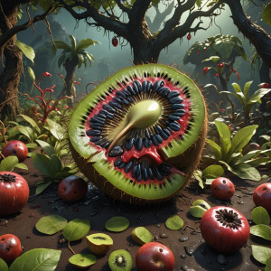 Giant demonic kiwi fruit in the Garden of Hell.jpg