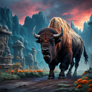 Giant bison in the Garden of Hell.jpg