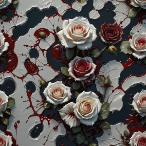 Beautiful white rose in a pool of blood.jpg