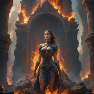 Beautiful woman inside pillar of fire - XLL.jpg