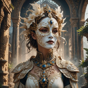 Beautiful lady in ivory mask.jpg