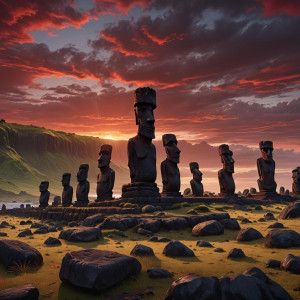 Blood-red sunset over the Easter island.jpg