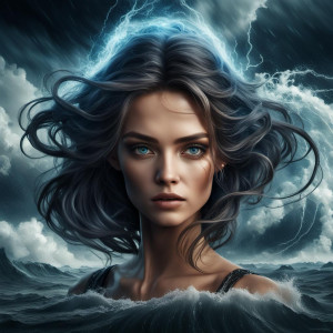 Face of a beautiful woman inside the eye of a perfect storm - CCXL.jpg