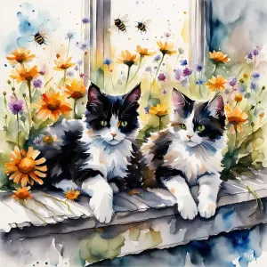 Lovely kitties - not mine.webp