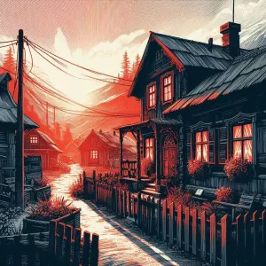Закат в деревне - не моё.webp