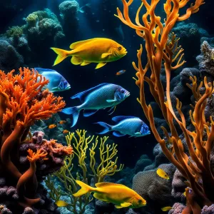 Kelp, seaweed, flourescent fish, coral - not mine.webp