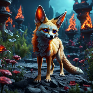 Demonic fennec fox in the Garden of Hell.jpg