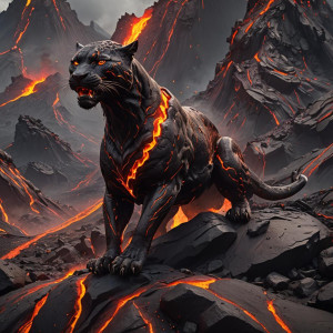 Lava panther on the side of volcano.jpg