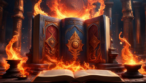 Giant fiery magical book on the altar of a temple - CCXL.jpg