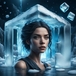 Beautiful woman inside ice cube - CCXL.jpg