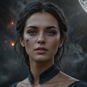 Face of a beautiful woman over the dark side of the moon -  RVXL.jpg