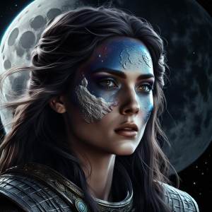 Face of a beautiful woman over the dark side of the moon -  RXL.jpg