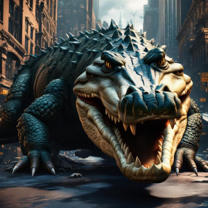 Giant crocodile on the streets of New York.jpg