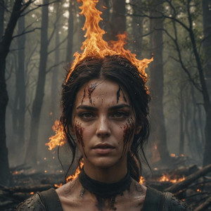 Head of a beautiful woman inside a wildfire - RV.jpg