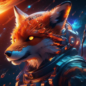 Fiery cyber fox in deep space.jpg
