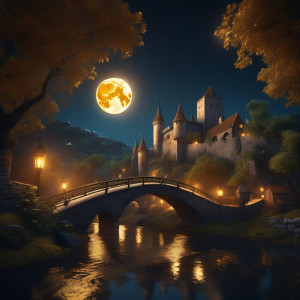 Beautiful bridge over the river in a medieval city -  XL.jpg