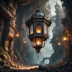 Giant lantern in abandoned mine.jpg