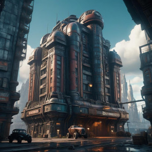 Giant dieselpunk building in a futuristic city.jpg