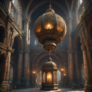 Giant lantern in Catholic monastery.jpg